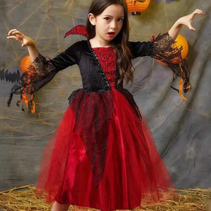 Vampire Halloween Dress For Kids