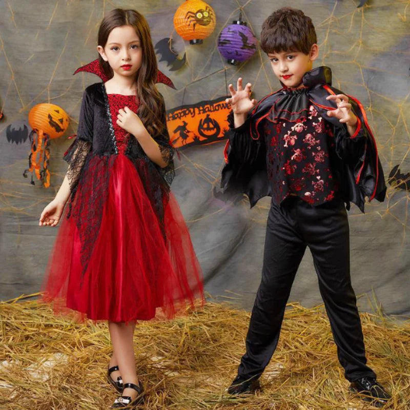 Vampire Halloween Dress For Kids