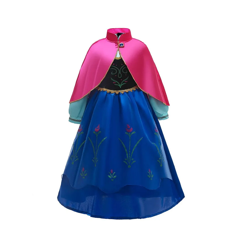 Anna Elsa Dress Halloween Costume