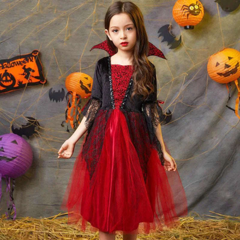 Vampire Halloween Dress For Kids